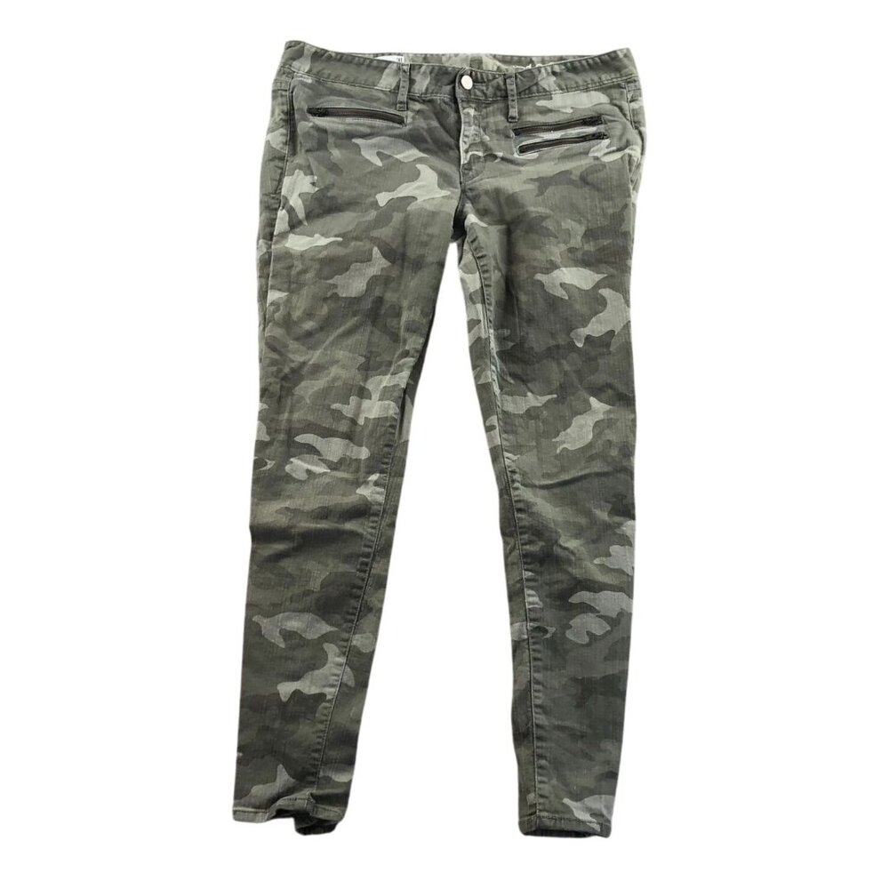 Gap Womens Jeans Size 311969 Always Skinny Ankle Classic Green Camouflage Casual